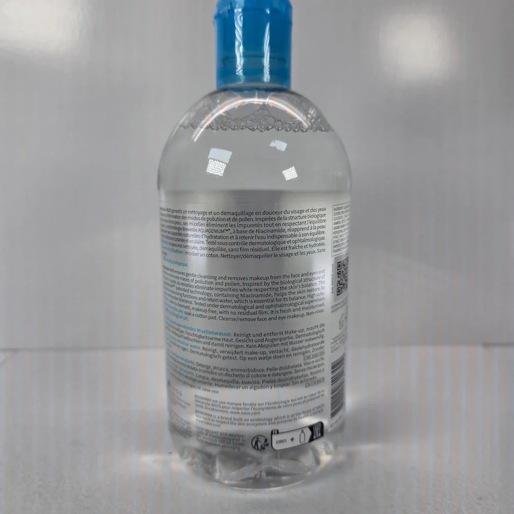 Bioderma Hydrabio H2O Moisturising‎ Micellar Water Dehydrated Skin 500ml 16.9oz